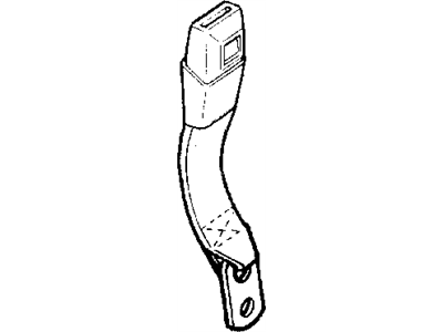 Mopar 5GT64LAZAC Front Inner Passenger Seat Belt