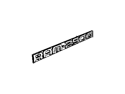 Mopar 55077331AB NAMEPLATE-Ram 2500