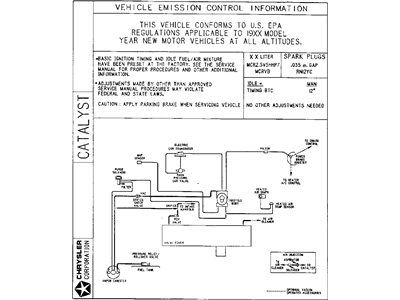 Mopar 4861215AA Label-Emission