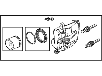 2007 Dodge Durango Brake Caliper - 68002702AA