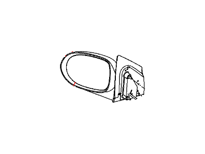 Mopar 5074209AE Outside Rearview Electric Heated Mirror