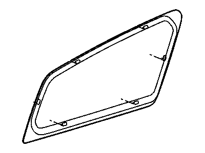 Mopar 5065638AE Glass-Quarter Window