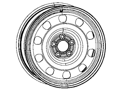 Mopar 4726199AA Steel Wheel