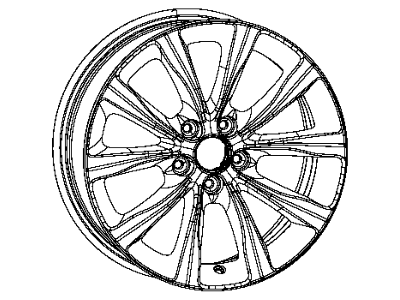 Mopar 1WM44XZAAA Aluminum Wheel