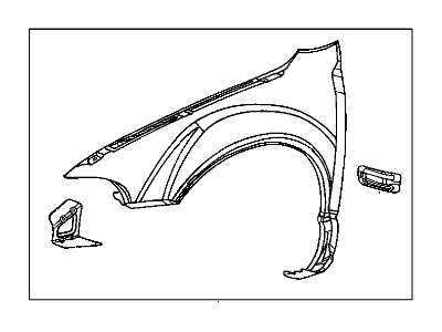 Mopar 4897085AA Fender-Front