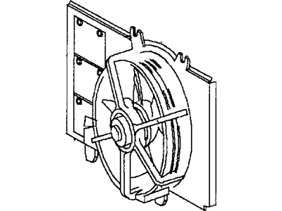 2002 Dodge Neon Fan Shroud - 5019210AA
