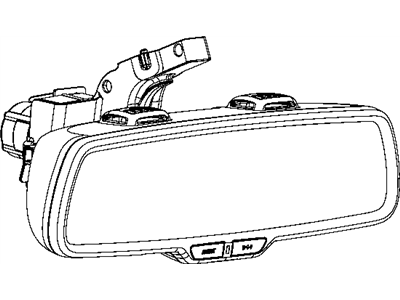 Mopar 68231564AA Inside Rear View Mirror