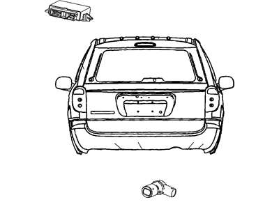 2007 Chrysler Town & Country Parking Assist Distance Sensor - 1BG52RXFAA