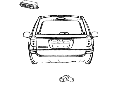 Mopar 1BG52RXFAA Sensor-Park Assist