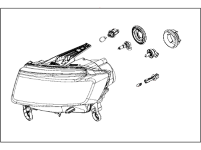 Mopar 68236109AC Electrical Head Lamp