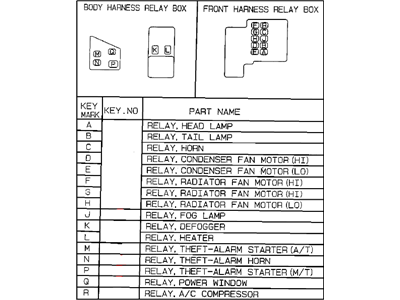 1995 Chrysler Sebring Relay - MB629080