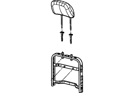 Mopar 5114013AA Frame-Front Seat Back