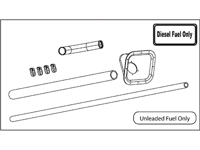 Mopar 52121693AF Tube-Fuel Filler