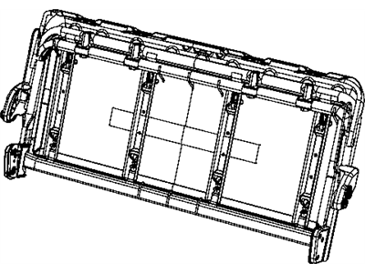 Mopar 68041503AA Frame-Rear Seat Back