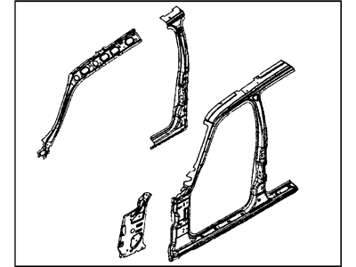 5072888AB Mopar Panel-Body Side Aperture Front Illustration 1 of 1