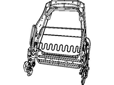 Mopar 5175683AA Frame-Front Seat Back