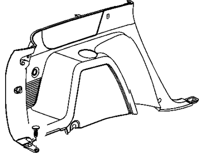 Mopar 1AA78XDVAA Panel-Quarter Trim