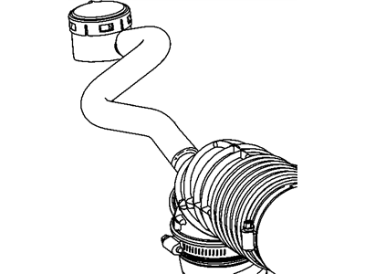 Mopar 53034025AA Hose-Separator To Air Cleaner