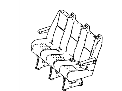 Mopar 1JB571E7AA Seat-Rear