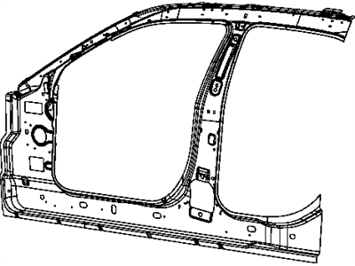 Mopar 68127976AG Panel-Body Side Aperture Inner