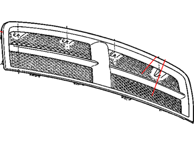 Mopar 55077723AB Grille-Radiator