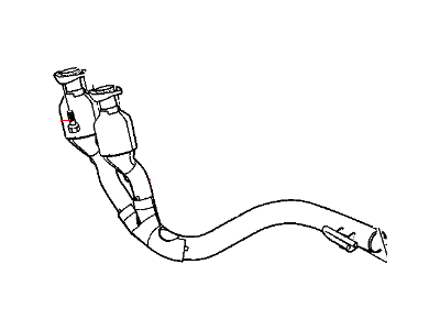 2001 Jeep Grand Cherokee Exhaust Pipe - 52101242AB