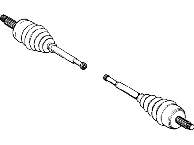 Mopar 5012748AA Axle Shafts Passenger Rh Right Side