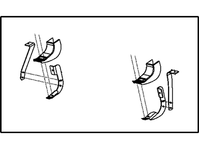 Mopar 68048826AA Bracket Kit-Side Step