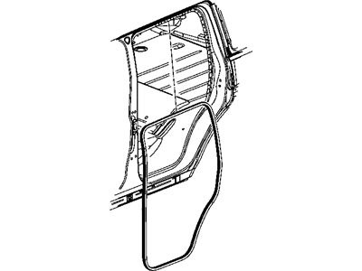 2008 Dodge Nitro Door Seal - 55113021AB