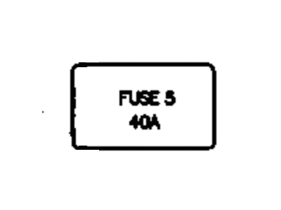 Mopar FLF40 Cartridge-FUSEABLE Link