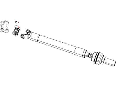 2010 Dodge Ram 1500 Drive Shaft - 52123021AB