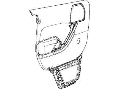 Mopar 1QJ271T9AD Panel-Rear Door Trim