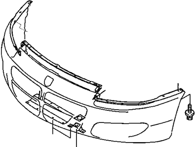 Mopar MR432891 Plate-FASCIA To Body