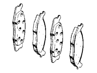 2002 Jeep Wrangler Brake Pad - BHKH5605