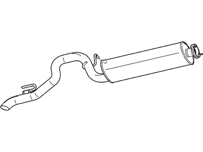 Mopar 52101120AC Exhaust Muffler And Tailpipe