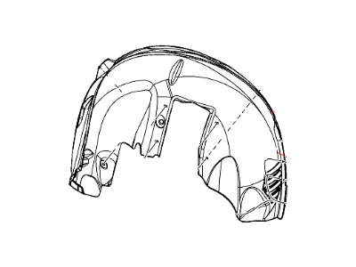 Mopar 5028746AA Shield-WHEELHOUSE