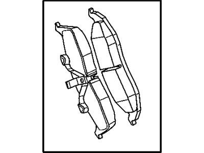 Mopar 5010034AB Front Disc Brake Pad Kit