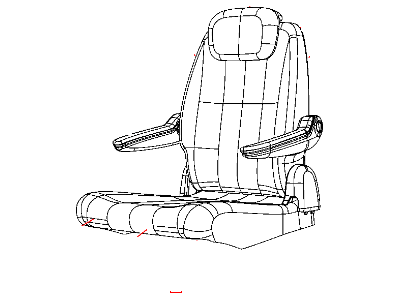 Mopar 1QW441S3AA Rear Seat Cushion Cover