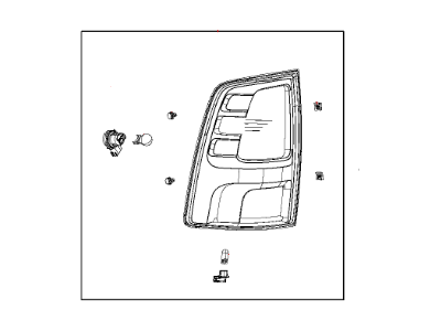 Mopar 55277415AA Lamp-Tail Stop Backup