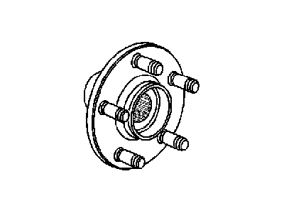 Mopar 4670292AC Drivestar Front Driver/Passenger Side Wheel Hub