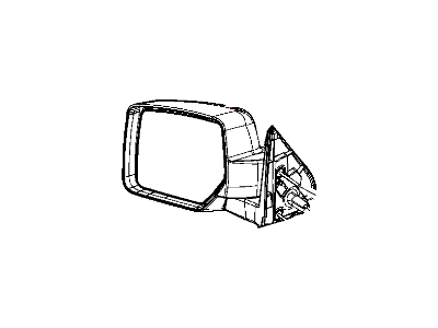 Mopar 68067152AC Outside Rearview Mirror