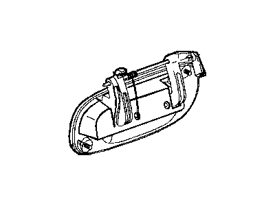 2004 Dodge Dakota Door Handle - 55362893AC