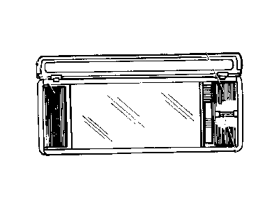 Mopar 5FX351K5AB Visor Illuminated