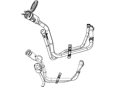 2008 Jeep Liberty Fuel Filler Neck - 52129225AF