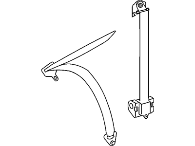 Mopar 5103835AA Front Seat Belts-Belt Retractor Right