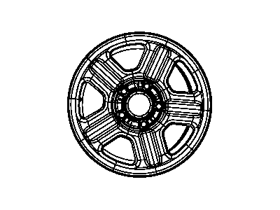 Jeep Wrangler Spare Wheel - 1AH78PAKAE