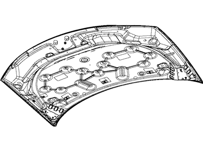 2012 Chrysler 200 Hood - 68079056AC