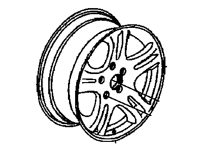 2009 Chrysler Sebring Spare Wheel - XX67PAKAB