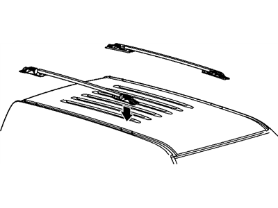 Mopar 55157418AB Rail-Luggage Rack Side