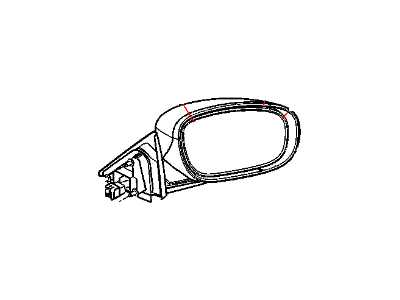 Mopar 4805978AI Outside Rearview Electric Heated Mirror